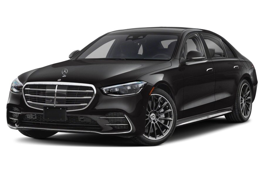 Black Mercedes-Benz S-Class — Hayatt premium luxury sedan